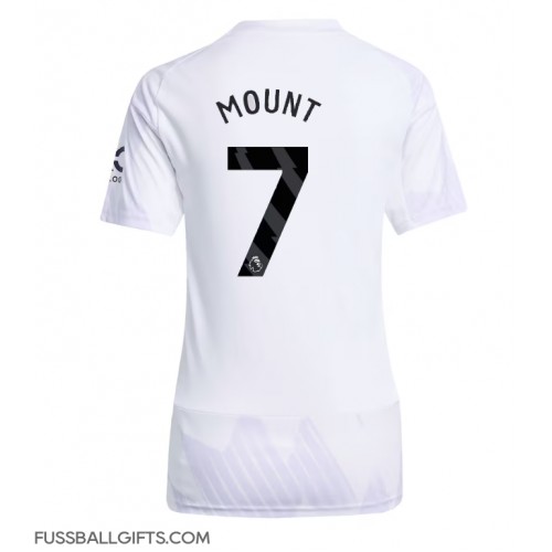 Manchester United Mason Mount #7 Fußballbekleidung Auswärtstrikot Damen 2025-26 Kurzarm